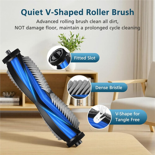 For  Deebot X11 OmniCyclone Vacuum,2 Roller Brush,4 Roller Mop,4 Sponge Filter,4 HEPA Filter,6 Side Brush,2 Tools 2