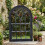 Large Black Rustic Window Soho Style Mirror Hallway Vanity 92x62cm 1