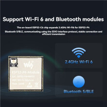 2X Waveshare ESP32-P4 Carte de Développement avec Haut-Parleur, Double Cœur RISC-V, Prise en Charge Wi-Fi 6/BLE, Port Ethernet RJ45 100 Mbit/S.