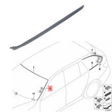 1Pair Front Windshield Seal Strip 51317258187 51317258188 for 3 Series F35 F30 11-15 Waterproof Guide Rubber Strip