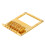 2pcs 6 Roller Saddle 6 String Humbucker Guitar Bridge for Tele Telecaster Guitar (Gold) 4