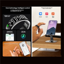 Intelligente con Display Multifunzionale,  Unisex con Frequenza Cardiaca, Ossigeno nel Sangue, Monitoraggio del Sonno per Android e IOS