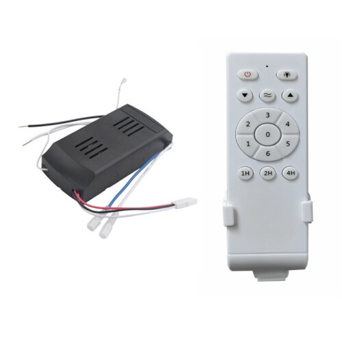 4X Universal Ceiling Fan Remote Control Kit Low Voltage 50w  Fan Light Driver Controller 6-Speed & Timing Remote 2