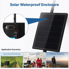Solar Kit for Dev-Board, Waterproof Enclosure for Outdoor Meshtastic/MeshCore LoRa and 2.4G for Heltec V3 V4 T114 915MHz
