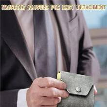 2X Compact Leather Wrap Wallet,Access Cash Holder,Slim Pocket Organizer,Money Storage Bag B