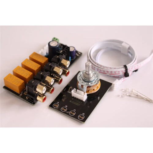 Hifi Lossless Audio 4 Pairs RCA Input Source Selector Signal Selector Switching Switcher Splitter for Preamp Amplifier 2