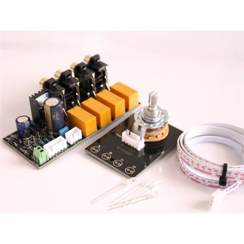 Hifi Lossless Audio 4 Pairs RCA Input Source Selector Signal Selector Switching Switcher Splitter for Preamp Amplifier
