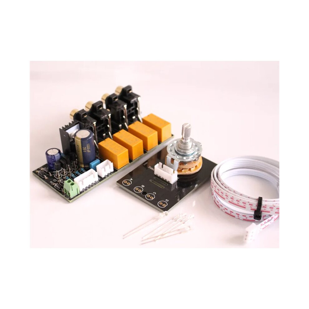 Hifi Lossless Audio 4 Pairs Rca Input Source Selector Signal Selector Switching Switcher Splitter For Preamp Amplifier Silver 6033546775853