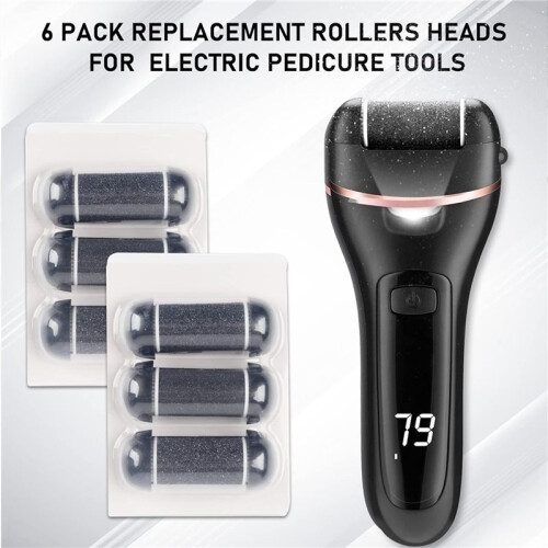 24 PCS Replacement Roller  for Electric Callus Remover - Feet Pedicure Kit - Extra Coarse, Regular Coarse, Fine 2