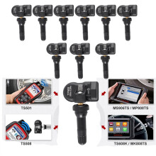9pcs Programmable Tire Pressure MX Sensor for Autel Tool TS408 TS508 ITS600 315MHZ+433MHz 2 in 1 TPMS Sensor Monitor
