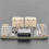 2X 6092 Bq25185 USB-/-/Solarladegerät mit 3,3-V-Buck-Board 5