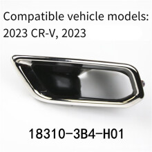 Car Rear Exhaust Muffler Tail Throat Pipe Cover Trim 18320-3B4-H01 for  CRV CR-V 2023-2024 (Left)