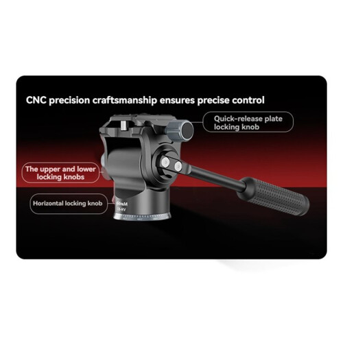 Manbily Video Camera  Hydraulic Portable Tripod   Overhead Shooting Horizontal Vertical Tripod 1