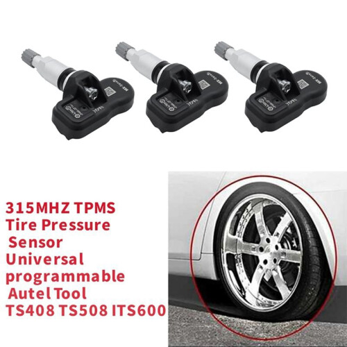 3Pcs Programmable TPMS Sensor 315MHZ Universal Programmable Autel TS408 TS508 ITS600 Tire Pressure MX Sensor Monitor 1