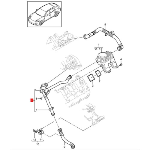 Exhaust Pipe 94810724720 for  Cayenne 1