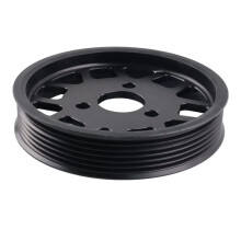 Premium Black Anodized Aluminum Power Steering Pulley for E46 E36 E39 E38 X5 E53 Z3 for M52TU M54 Engine Parts