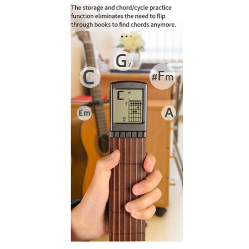 SOLO 6-String Guitar Portable Chord Trainer with 3V Battery Screen Display for Beginner Practice  Training Tools 1