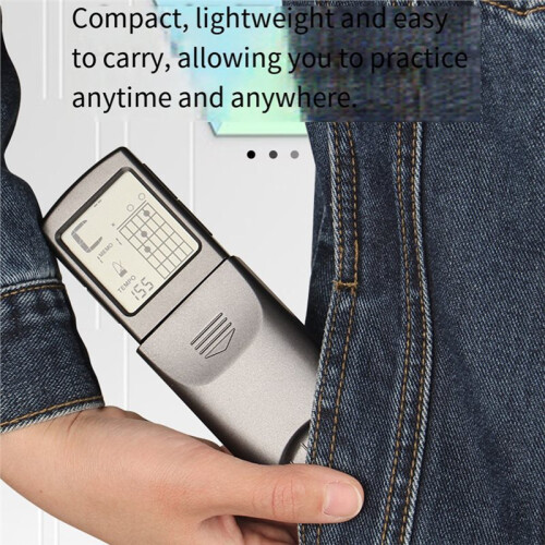 SOLO 6-String Guitar Portable Chord Trainer with 3V Battery Screen Display for Beginner Practice  Training Tools 2