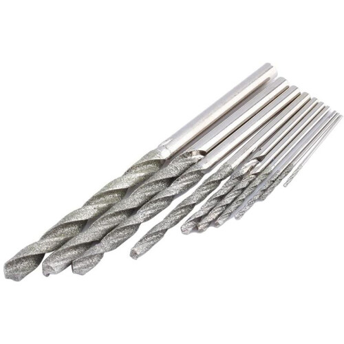 20 Pieces Diamond Drill Bits Set Twist Diamond Tip Drill Bit Heavy Duty  Diamond Drill Bit Set for Glass Tile 2