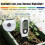 Tuya Zigbee Soil Moisture Sensor 3 in One Humidity Temperature Sunlight Meter Screen/APP Control for Plants Pots Garden 6