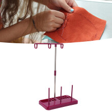 Sewing Machine Thread Holder Purple Plastic & Metal Detachable Easy to Use