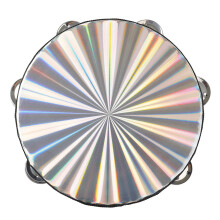 Handheld Drum 10 Inch Reflective AntiDeform Musical Instrument for Performers and Practice