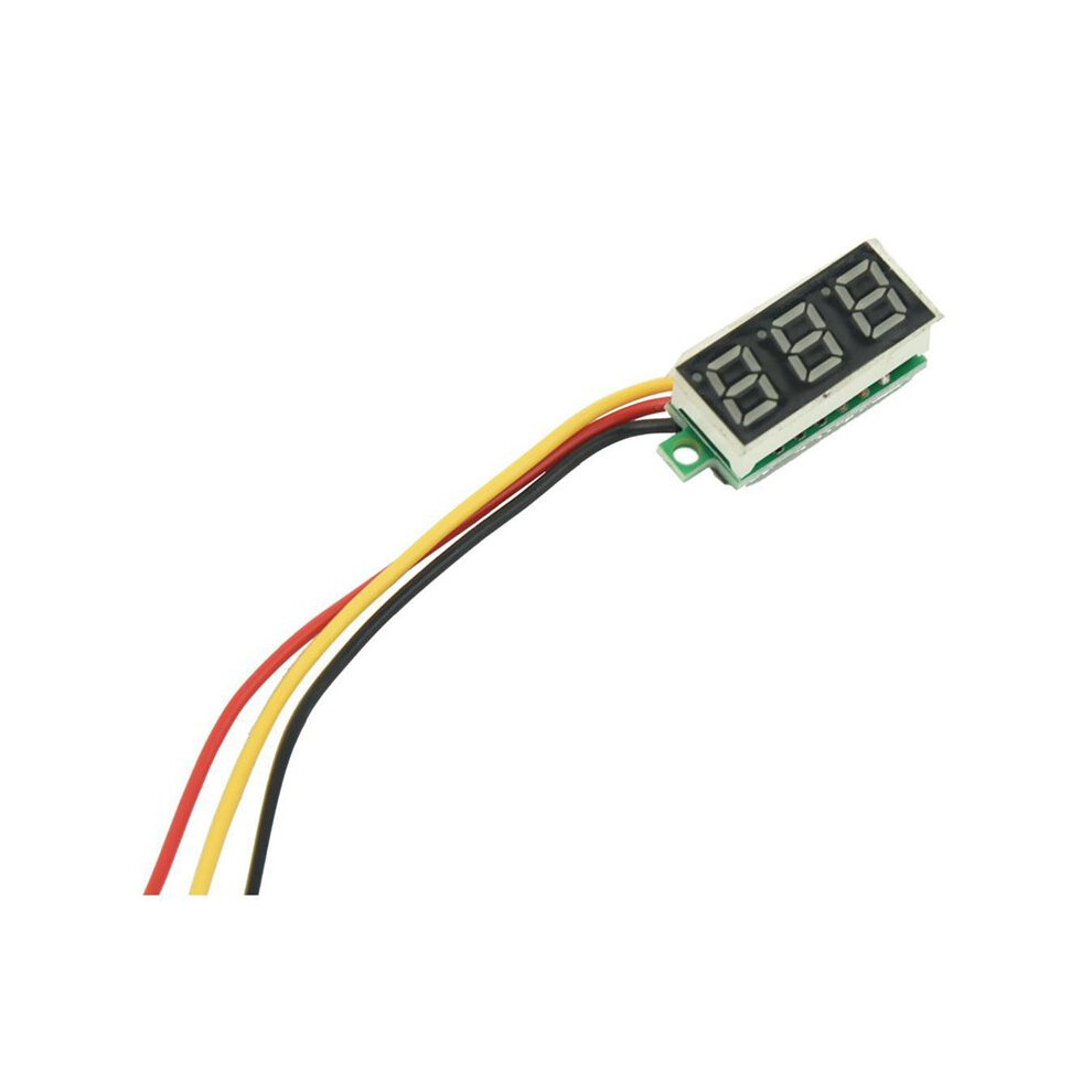 5X Digital Voltmeter 0-100V Led Panel Voltage Meter 3-Digital With 3 Wires Red 6034064188972