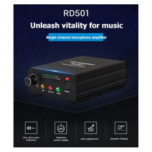 Alctron RD501 Single Channel Mic Amplifier Preamp Desktop Microphone Multifunction Professional for Studio Recording