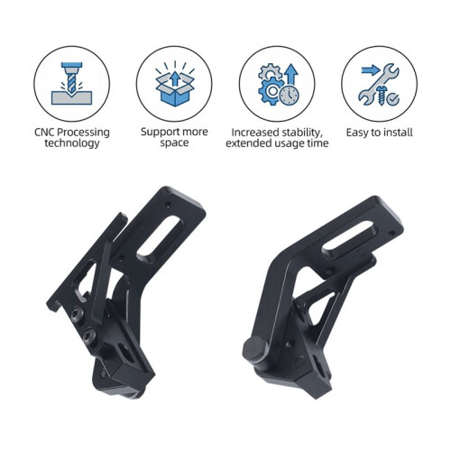 For Bambu P2S CNC Metal Door Hinge 180/270 Kit 3D Printer Upgraded Kit for  P2S 3D Printer 2