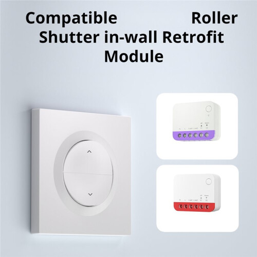 ERBS Fusion Serie Roller Shutter Wall  Enclosure EU Wall Box Compatible Fireproof PC Housing Clip-  Design