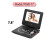 Portable 7.8inch DVD Player 16:9 Widescreen 270 Rotatable LCD Screen CD Player with Remote Control Game Controller MP3 3