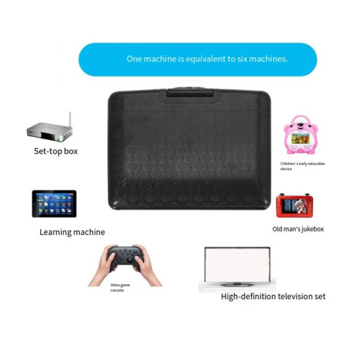 Portable 7.8inch DVD Player 16:9 Widescreen 270 Rotatable LCD Screen CD Player with Remote Control Game Controller MP3