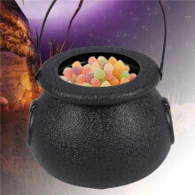 100 StüCke SüßIgkeiten Wasser Kocher Hexe Skelett Kessel Halter Topf mit Griff für Halloween Ostern St Patrick'S Day Party