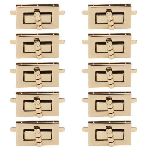 10 Sets Turn Lock Clasp Replacement Hardware for Luggage, Alloy, 2x3.5cm 1