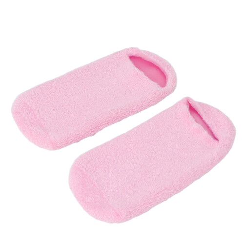 2pcs Moisturizing Socks with Gel Layer for Rough Skin, Pink 1