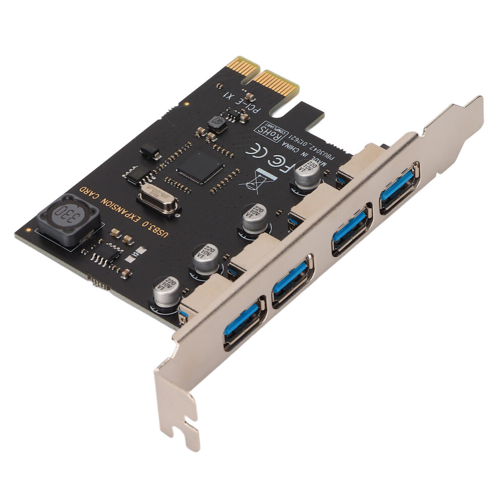 Pcie To Usb 3.0 Expansion Card 4 Ports 5Gbps High-Speed 4911375959014