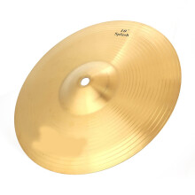 10 Inch Brass Drum Splash Cymbal with Fast Bright Attack and Short Sustain for Drum Set