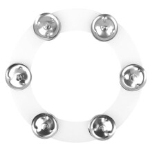Double Row Hi Hat Tambourine for Drum Set with Durable Mounted Effect and Stable Cymbal Ching Ring