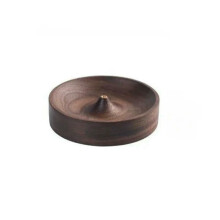 Solid Wood Incense Stick Handmade Round Incense Burner Tea Ceremony Style Agarwood Tray Holder