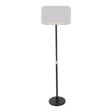 Sheet Music Stand Adjustable Height 93–140cm with 180 Tilt Stable Carbon Steel Base for Home School Performance Black