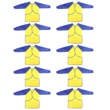 10X Tablier de Jeu Etanche Des Enfants, Des Gamins et Des Bambins Blouse D'Art avec 3 Poches Spacieuses - Peinture, Patisserie - Age 3-8 Ans