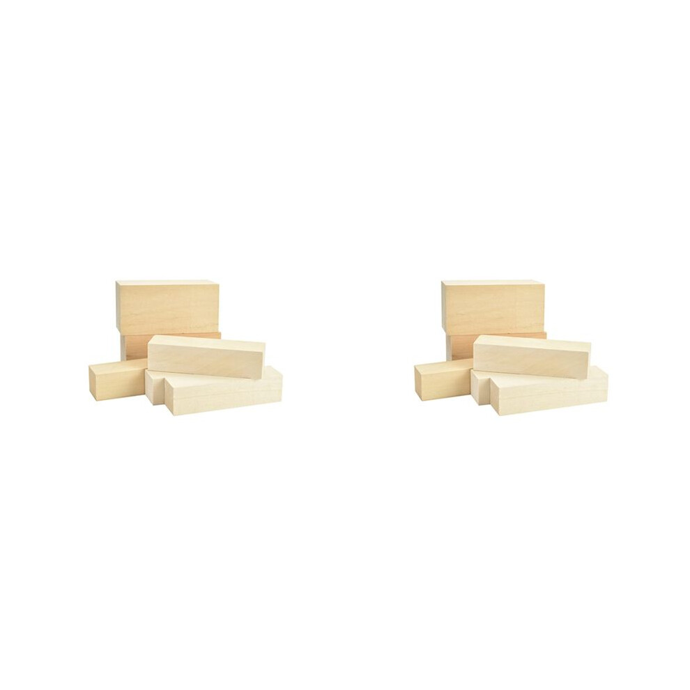 12X Basswood Carving Wood Natural Blanks Balsa Wood For Carving Wood Blocks Untreated Carving Block Carving Blanks 6032398820452