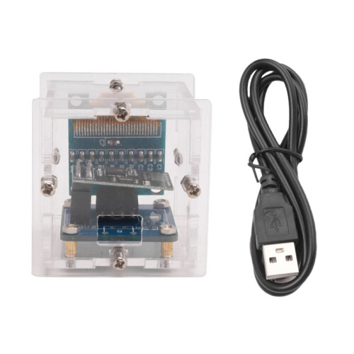 2X ESP8266 DIY Electronic Kit  Clock OLED Display Connect with Shell DIY Soldering Project