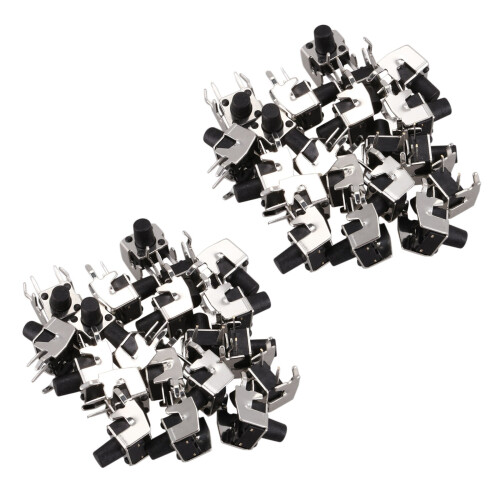 40 Pcs Momentary Right Angle Tactile Tact Push Button  6 x 6mm x 8mm