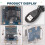 2X ESP8266 DIY Electronic Kit  Clock OLED Display Connect with Shell DIY Soldering Project 9