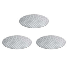 3X Round Tablecloth with Elastic Waterproof Oil Proof PVC Table Cloth Wipe Clean Table Cover for Indoor and Outdoor