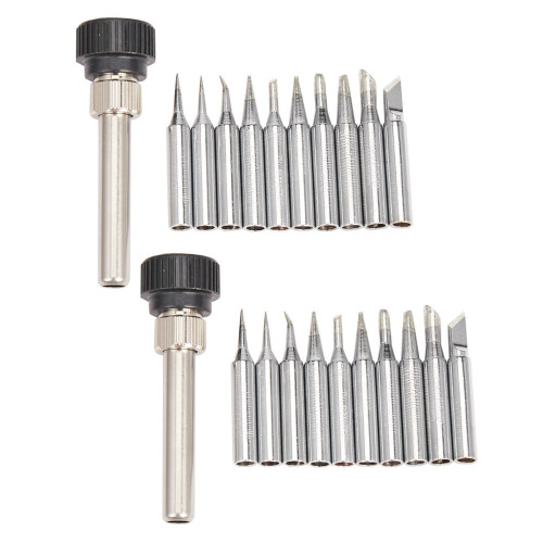 22PC 900M-T Soldering Iron Tips Welding Tip 900M-T-I/B/K/1.2D/1.6D/2.4D/3.2D/2C/3C/4C Heating Elements Soldering Tips