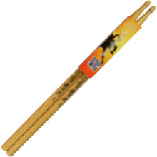 Drumsticks 7A Hickory Pair with Drop Tip for Professional Play, Primary Color Durable Set