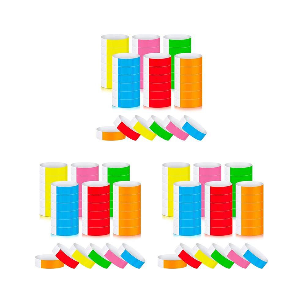1800Pcs Waterproof Hand Bands Neon Wrist Bands For Events Concert Wristbands Adhesive Wristbands For Party 6033108186806