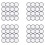 64 Pieces Sublimation Patch Blanks Quality Fabric Iron- Circular Blank Patch for Clothes, Hats, Uniforms, Backpacks 1